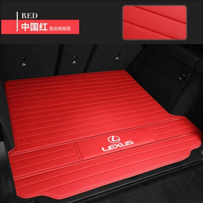 Nx200 Es300H Car Trunk – Trunk Mat - lexus-tailgate-mat-china-red-genuine-leather-wide-stripe-design-standard
