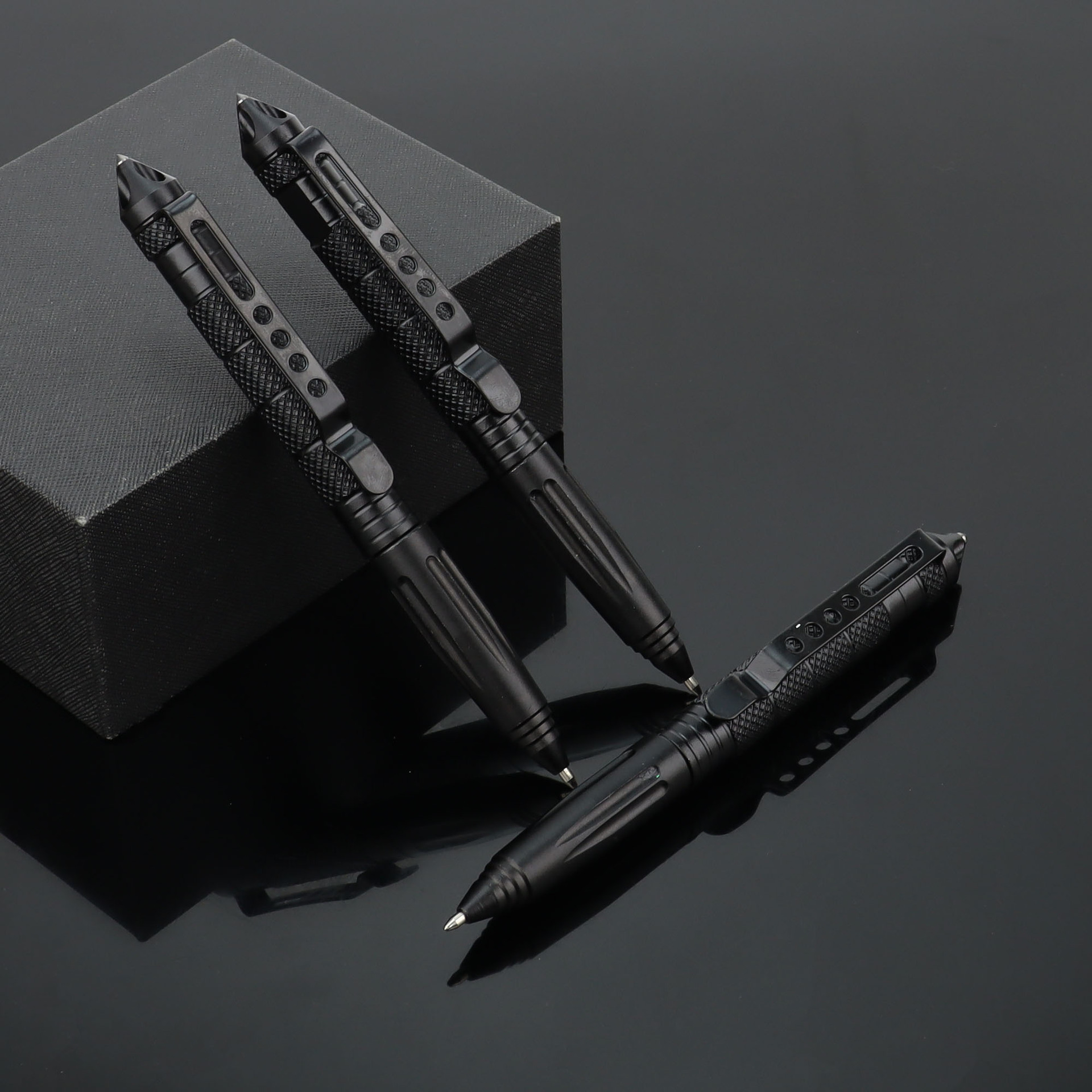 Bolígrafo táctico de acero de tungsteno B2, equipo de autodefensa al aire libre anti-lobo, martillo de ventana rota, bolígrafo de defensa de firma comercial