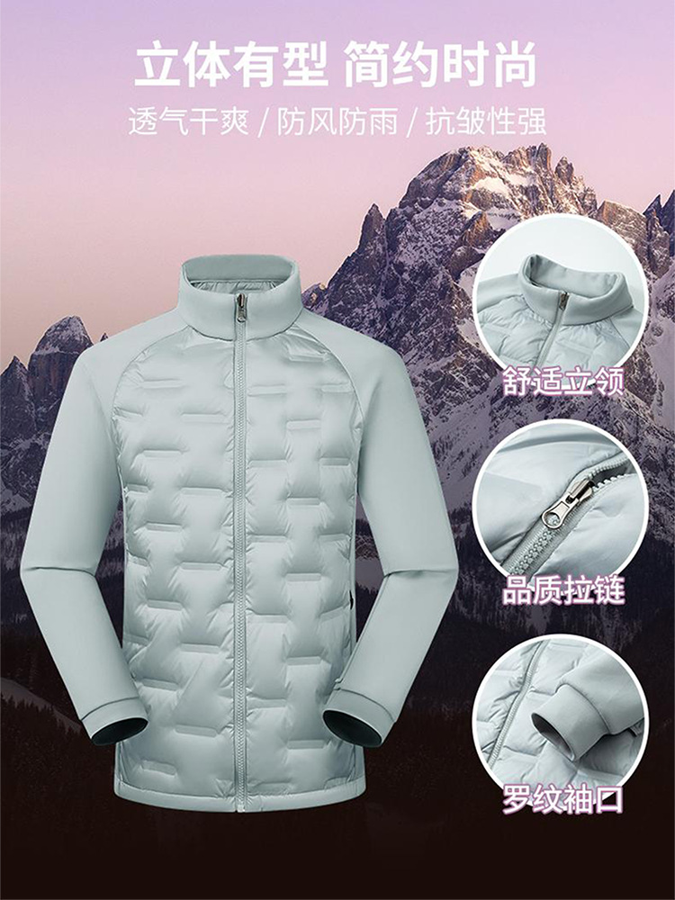 Fuente de fabricantes de revestimiento de plumón, abrigo desmontable, chaqueta de plumón de invierno