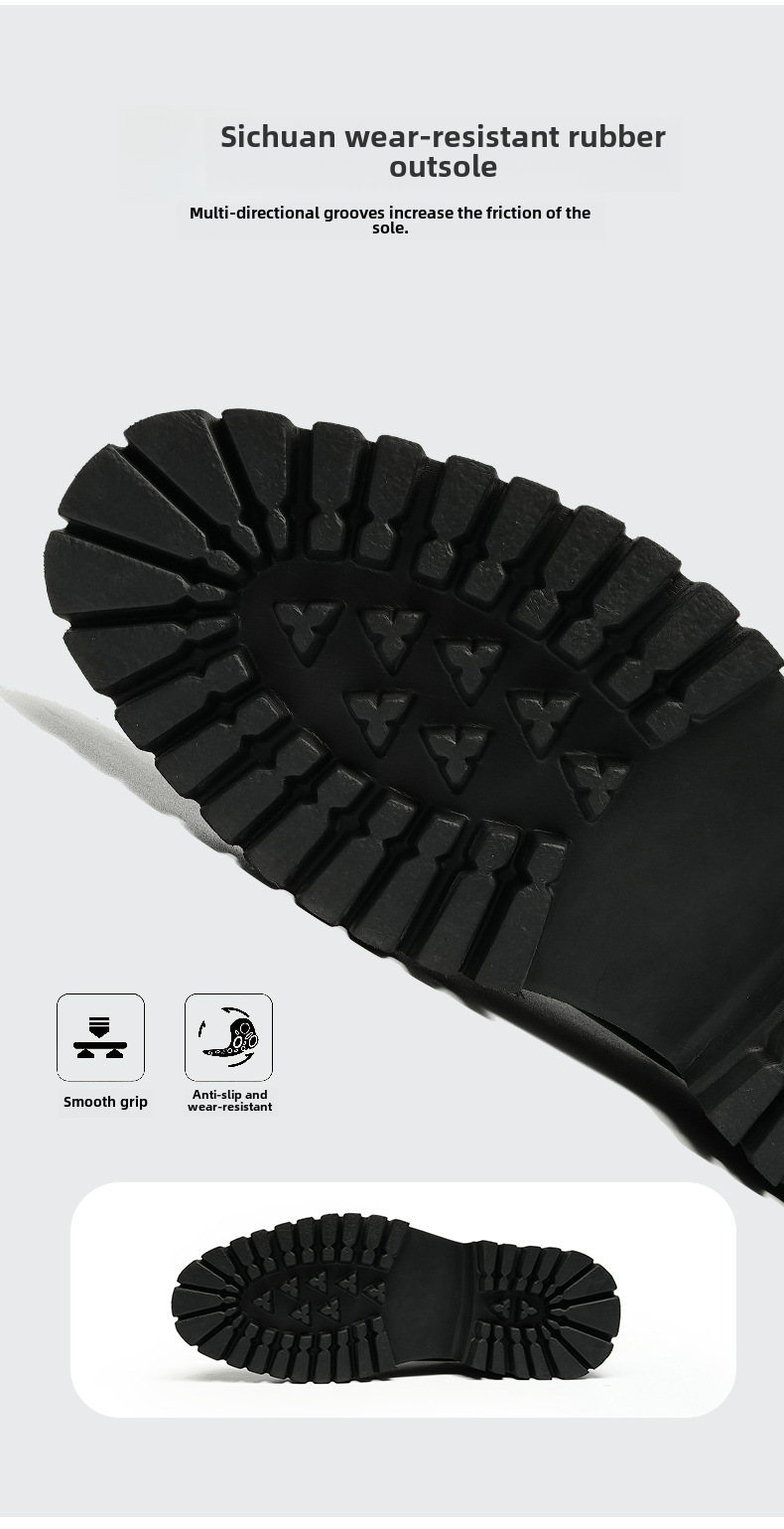 Thick-soled glossy leather shoes men's leather leather square toe British business casual Derby height increasing formal wear men's shoes Guangzhou sh_voghion.com