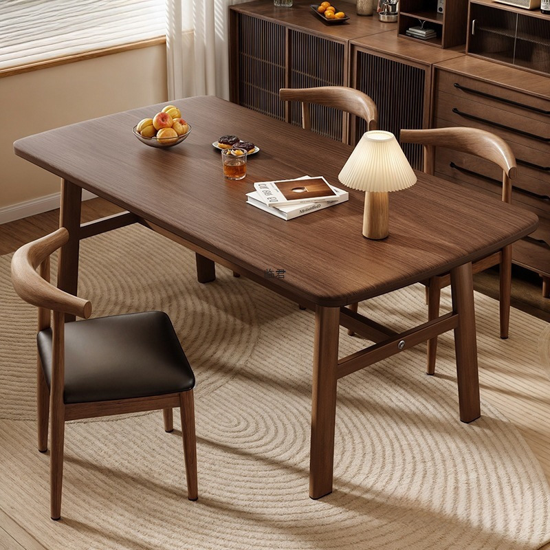 New Chinese Style Dining Table Nordic Commercial Home Long Table Negotiation Table Conference Table Balcony Tea Table Hotel B&B Dining Table