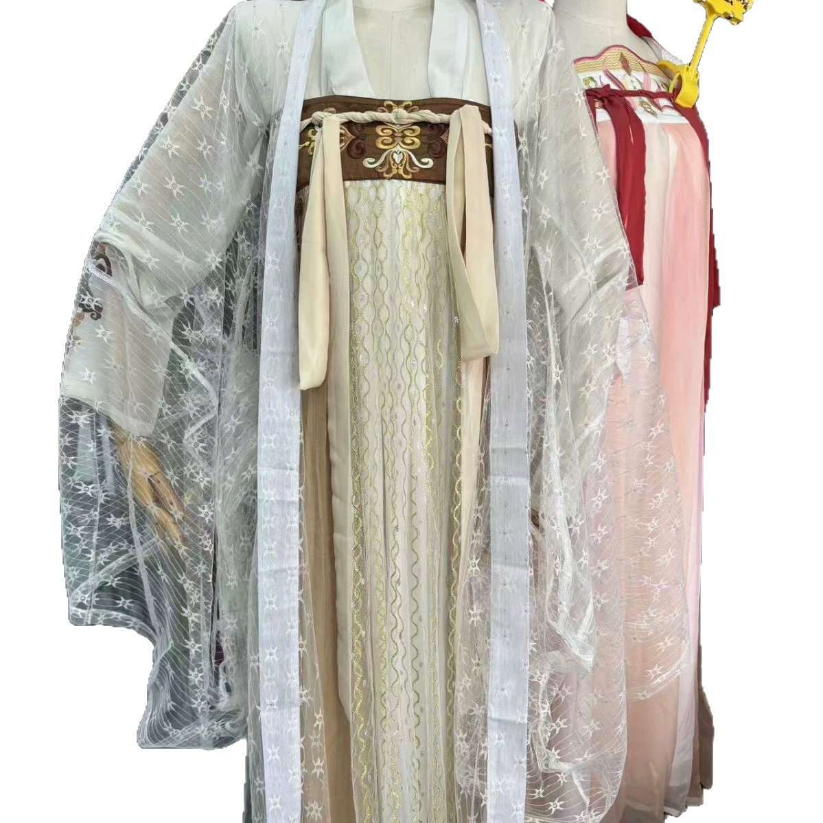 Женская новая летняя юбка Hezi в стиле династии Тан, улучшенная версия в китайском стиле, повседневный костюм, полный комплект