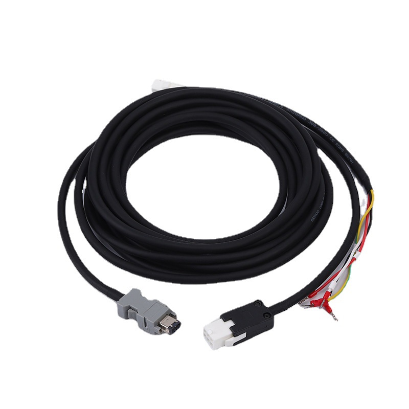 厂家供应耐折高柔伺服电缆线束适用禾川小功率伺服驱动器编码器线