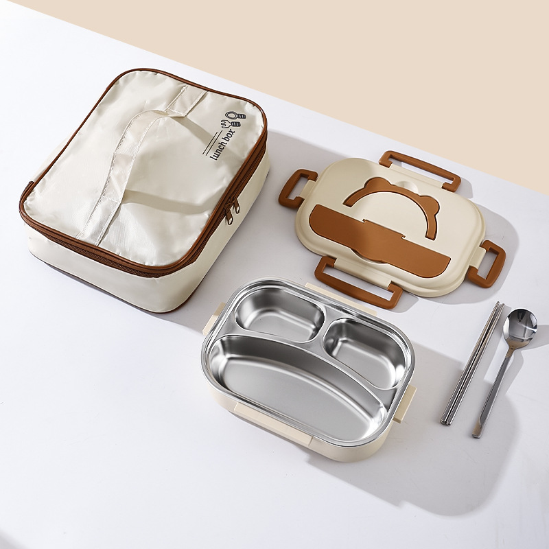Caja de almuerzo para estudiantes aislada de acero inoxidable 316