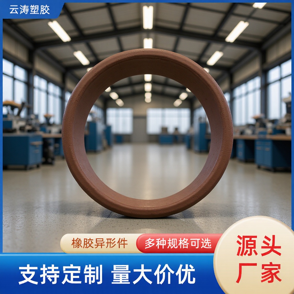 厂家加工工业橡胶制品耐磨棕色氟胶密封圈工业橡胶制品丁晴硅胶产品实拍图_加工货源实拍