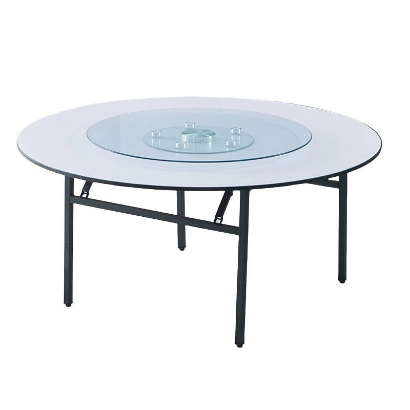 Fábrica directa hotel mesa redonda banquete restaurante tabla plegable 1020PVC mesa redonda mesa de comedor mesa y silla comercial