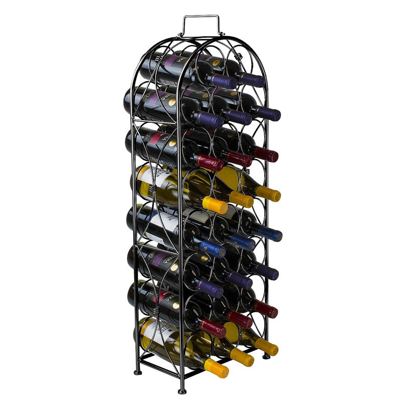 Independent wine rack-elegant and unique Bordeaux style landing wine rack, which can store 23 bottles of grapes 5
