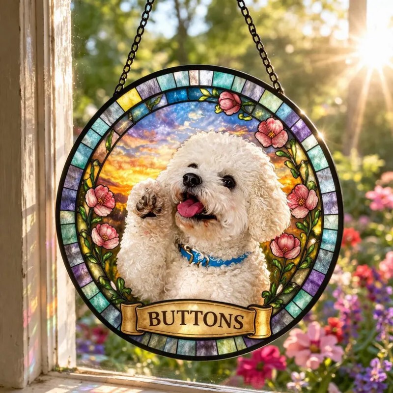 Cross-border personalized glass light catcher, water ripple sun catcher, Etsy sun catcher, window hanging ornament, glass Cross-border personalized glass light catcher, water ripple sun catcher, Etsy sun catcher, window hanging ornament, glass
