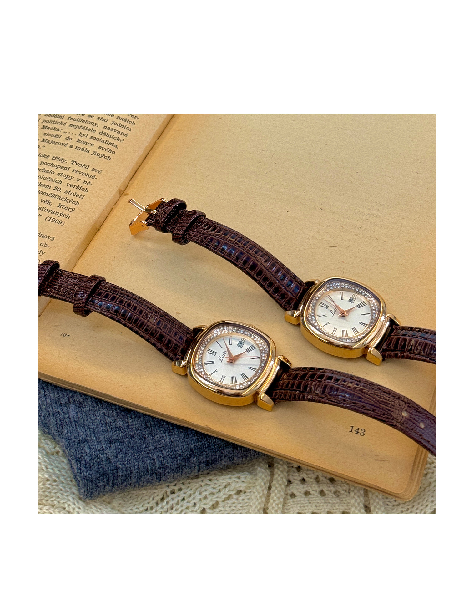 Casual Belt Buckle Solid Color Quartz display picture 2
