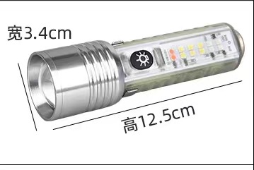 Láser blanco de largo alcance fuerte linterna de enfoque de luz Azul Rojo recargable mini 520A multi-función linterna