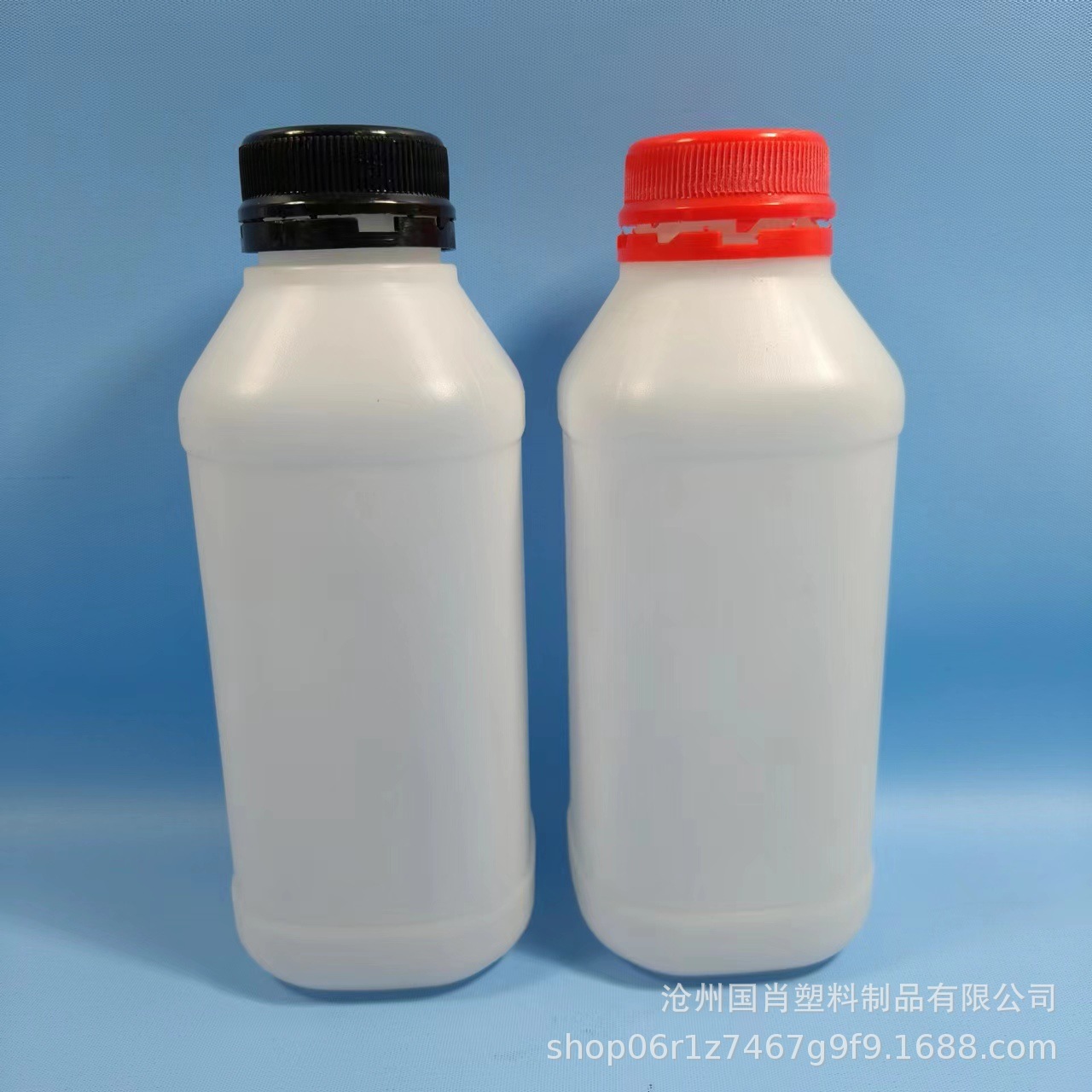 500g 1000ml botellas de plástico de reactivo redondo botellas de plástico químicas cuadradas botellas de plástico botellas de boca blanca antirrobo