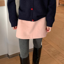 50羊毛呢子半身裙女2025秋冬新款女装韩系风高腰显瘦百搭a字短裙