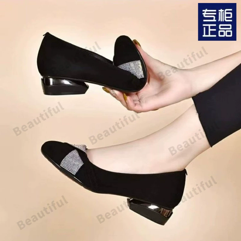 2025 новые летние женские туфли на плоской подошве, женские туфли из мягкой кожи на мягкой подошве, туфли-бини, весенние и летние кожаные туфли для мам