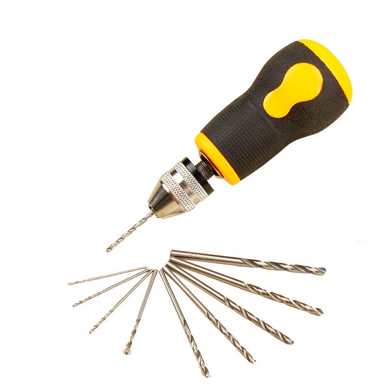 Meike mini Mango antideslizante taladro de torsión de mano con cabeza de rábano pequeño modelo de giro de mano Wenwan taladro de mano herramienta de perforación