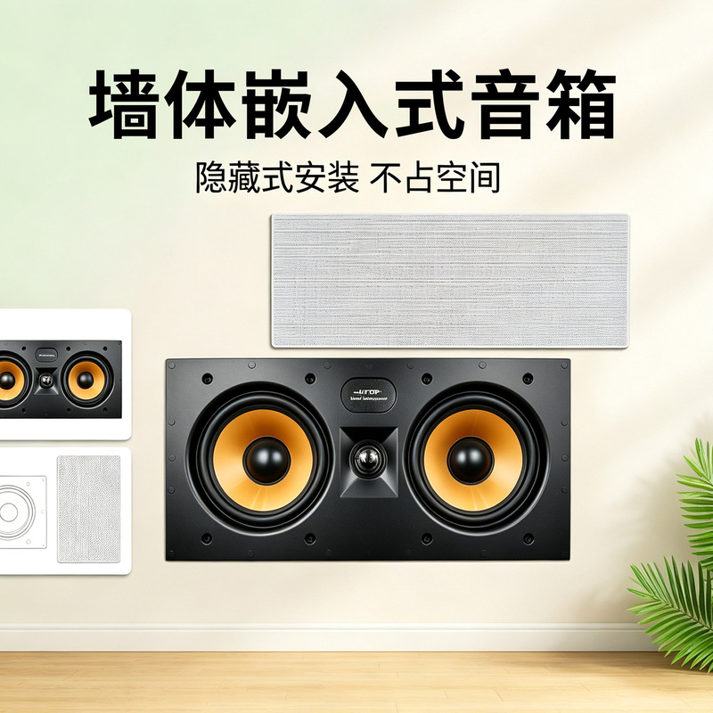 Embedded speaker wall-mounted home theater 5.1 channel center wall speaker embedded audio system Embedded speaker wall-mounted home theater 5.1 channel center wall speaker embedded audio system
