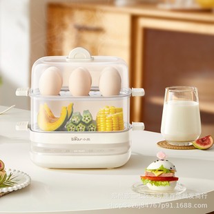 Bear Multifunctional Household Zdq-E12H3 Electric Steamer Reservation Double-Layer Egg Steamer Timed Egg Cooker Breakfast Machine