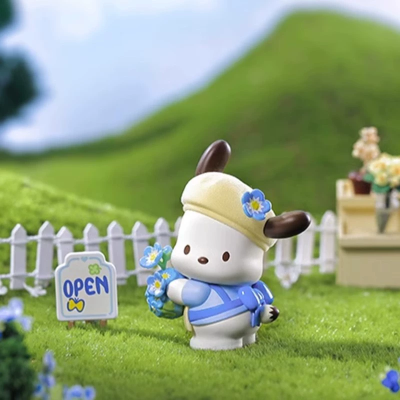 Слепая коробка (POCHACCO) серия «Цветы и Юниор», коллекционные капсульные фигурки, случайный вариант