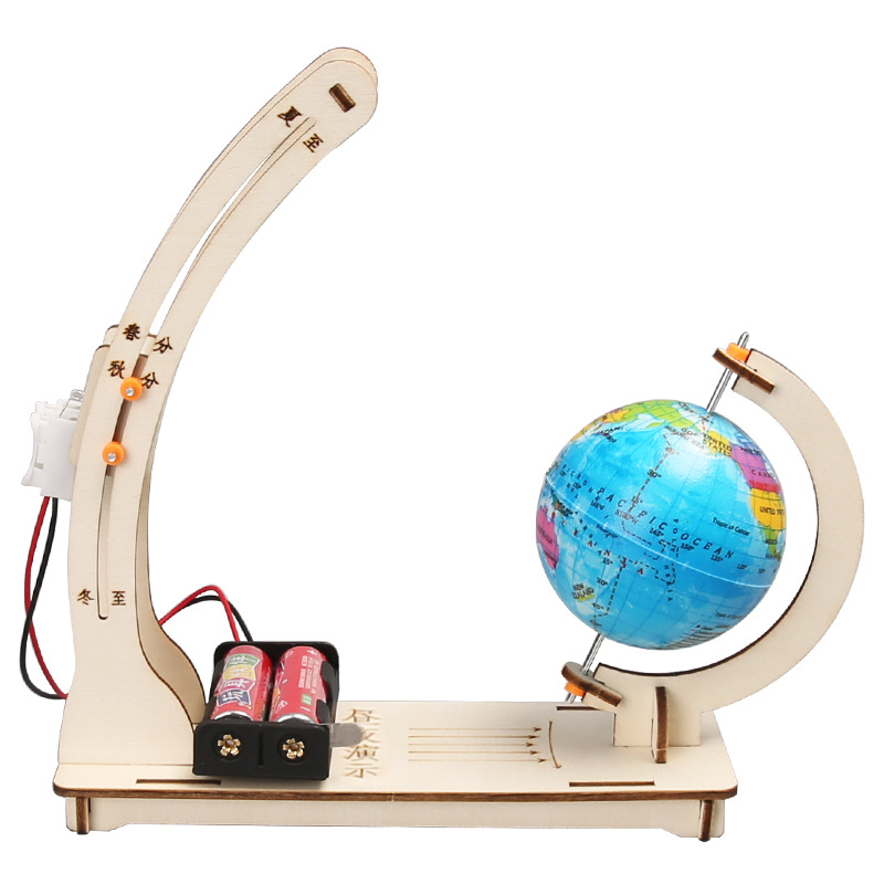 Experimento científico de la tierra día y noche alterna demostración DIY modelo de tecnología hecha a mano pequeño paquete de materiales de ayuda educativa para niños