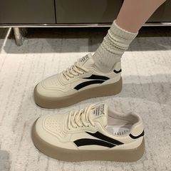 拼色厚底德训鞋小白鞋女2025春季新款百搭爆款休闲运动板鞋ins潮