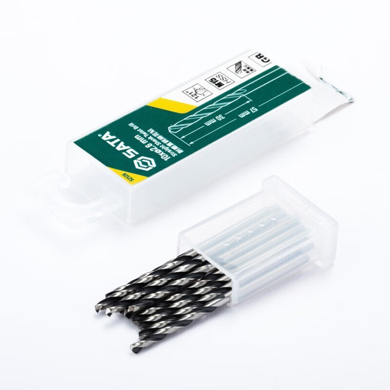 Shida SATA 52216 5 piezas conjunto de taladro de torsión de mango recto resistente al desgaste 11.6MM