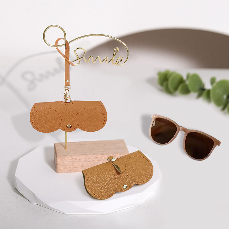 Gafas populares bolsa de almacenamiento portátil gafas de sol cubierta protectora colgante bolsa de gafas para viajar de moda y simple