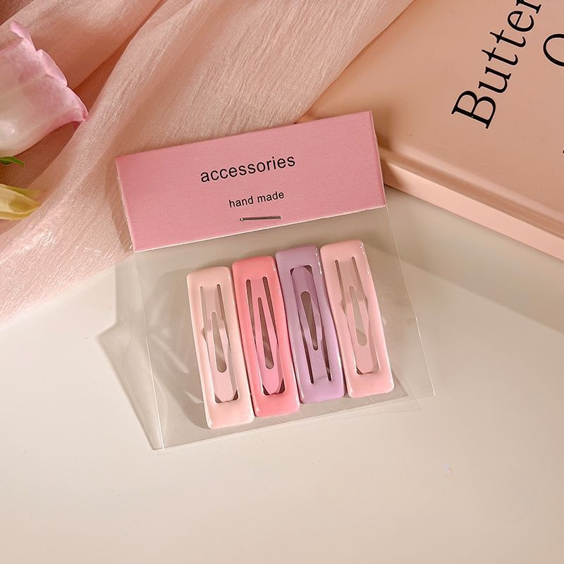 Clip de cabello de dopamina rosa, frente feminina, clip de cepa, clip de cabello lateral, clip de cabello dulce y lindo, tocado de cabello