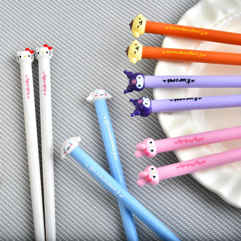 휴대용 캐릭터 어린이 젓가락 18.4cm 학생용 컬러 플라스틱 젓가락