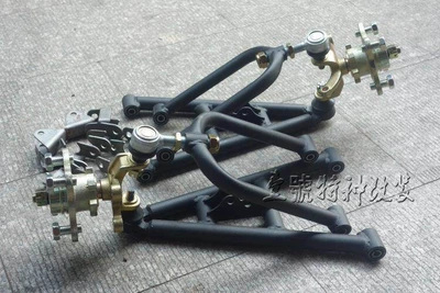 DIY Beach Vehicle Upper and Motorcycle frame - rock-arm-lifting-lugs-steering-flange-diagonal-11