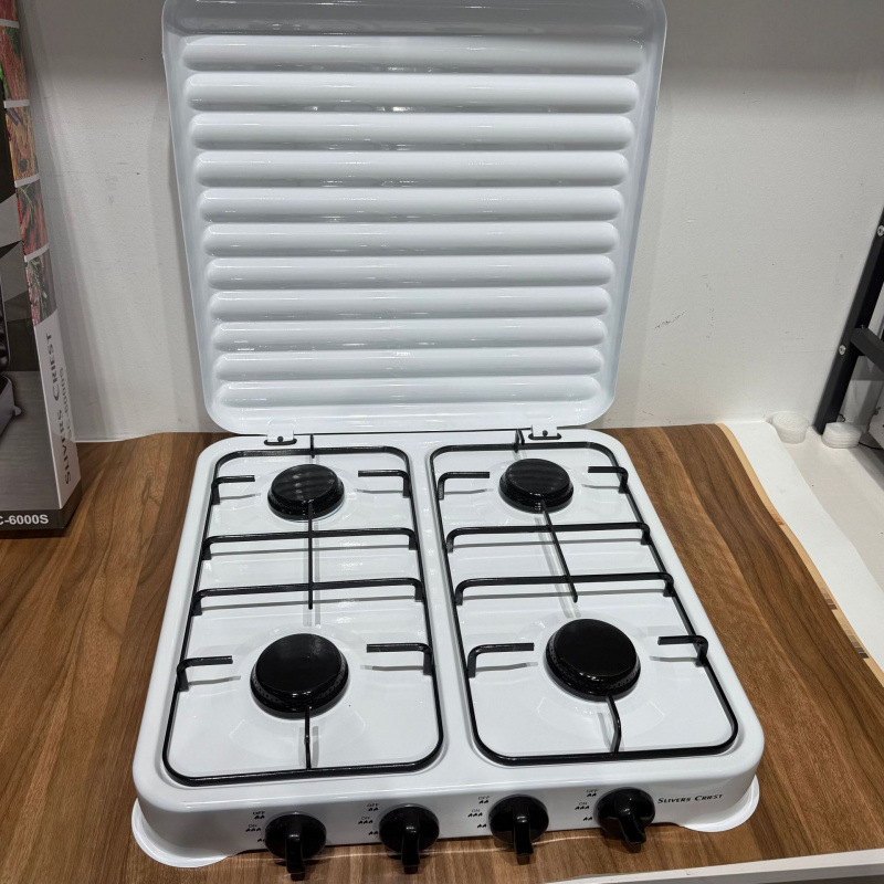 GAS STOVE  四灶头 多功能 台式燃气灶批发 跨境户外 欧化炉现货