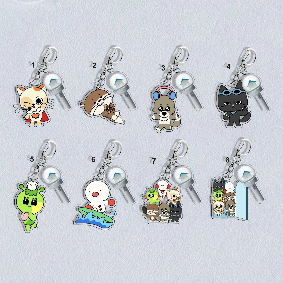 BOYNEXTDOOR peripheral BBNEXDO pendant IWOO bag acrylic school bag keychain 1251