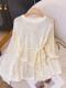 2025 Summer Thin Lazy Style Drapey Air Conditioning Outer Blouse Women's Round Neck Irregular Crochet Hollow Knitwear