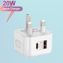 38W PD20W充电器 20wpd+18w qc3.0快充充电头双口快充旅行充