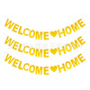 Welcome Home welcomes home love flash powder, banner banner, family gathering birthday party pull flower