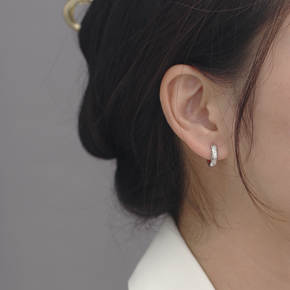 5g Weight 0.03µm Gold Plating Thickness Electroplating Gold Plating Process Sweet Irregular Sterling Silver Earrings Plating Zircon 925 Silver Earrings