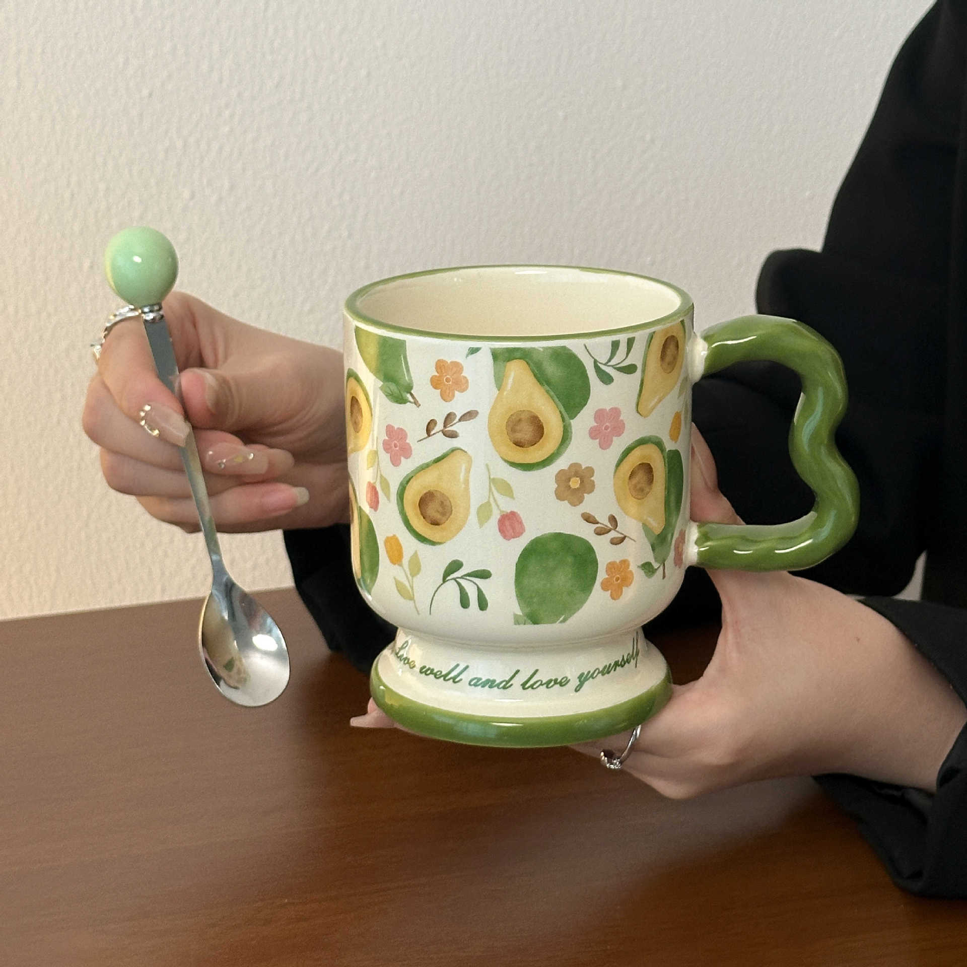 Regalos de cumpleaños de alta calidad para chicas, tazas de cerámica, tazas de café de desayuno de oficina prácticas