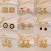 Small design ear clips from pearl, universal earrings, no pierced ears, simple and elegant design, wholesale