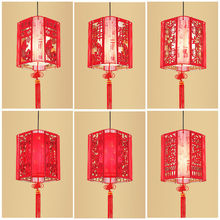 灯笼灯吊灯中国风走廊阳台客厅灯酒店餐厅现代简约中式仿古木艺灯