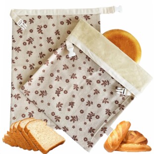 Beeswax Bread Bag Linen Cotton Linen Reusable Yeast Fresh Storage Bag Food Grade Beeswax Bag