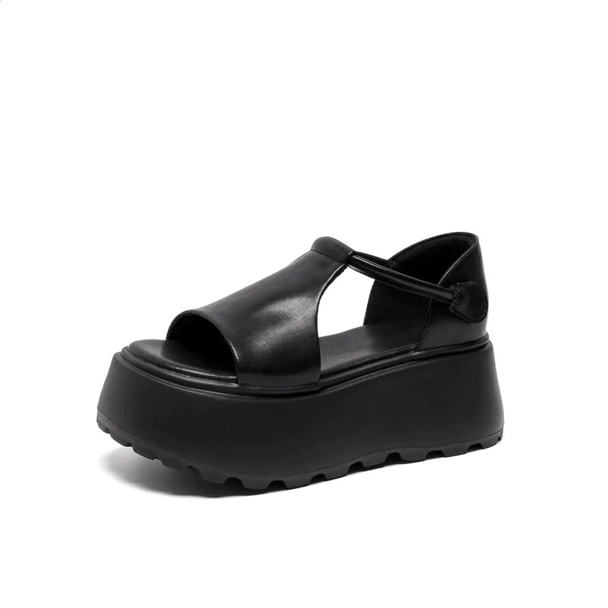 Summer sandals, high comfortable beach footwear platform, french style