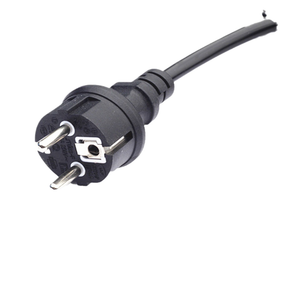 批发欧标插头电源线 VDE电源线 H05VV-F欧标插头线 纯铜电线电缆