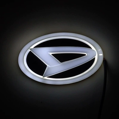 Suitable for Daihatsu car logo 4D luminous LED rear rear car logo lights (Tail light) - white-112cm-x-69cm