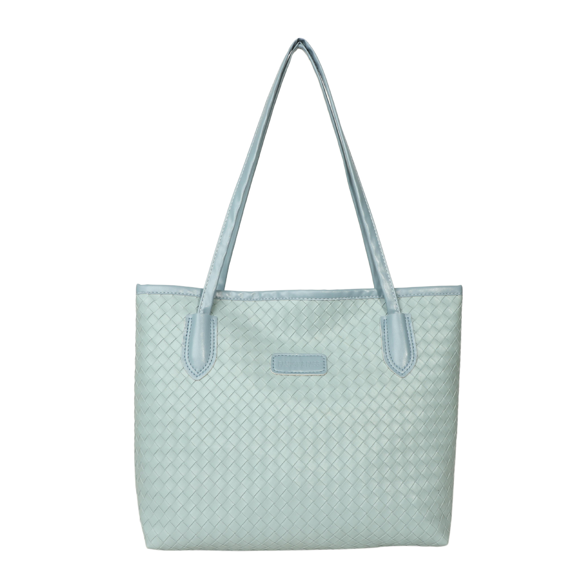 Bolsa de gran capacidad para mujeres 2026 nuevo estilo coreano de moda de viaje bolso de hombro universal de moda tejido bolso de mano