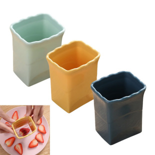 Stainless Steel Fruit Cutter Strawberry Cutter Fruit Platter Slicer Stainless Steel Fruit Cutter Strawberry Banana Press