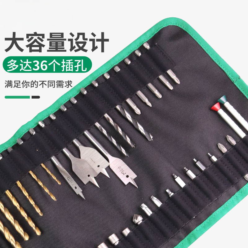 Bolsa de carrete multifuncional antigua, bolsa de almacenamiento de broca, bolsa de almacenamiento de cabezal de lote, bolsa de almacenamiento, bolsa de almacenamiento, bolsa de mantenimiento, bolsa de rollo de herramientas