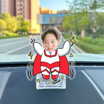 Car ornaments diy shake car couple - vehicle-mounted-solar-battery-dual-use-model-single-person-shaking-head-f72-model