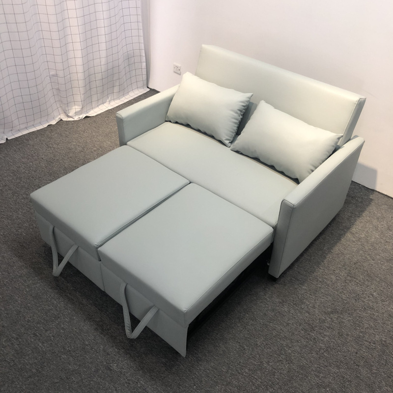 Sofá cama plegable doble doble multifuncional sala de estar pequeña casa de alquiler de tecnología económica tela sofá cama