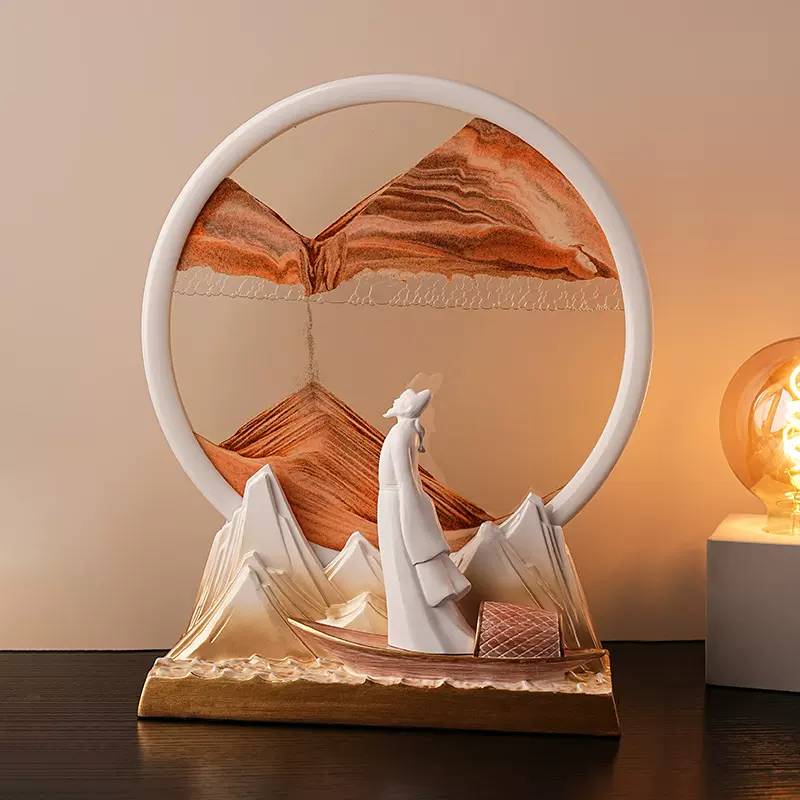 贝汉美创意流沙画摆件家居玄关客厅电视柜工艺品酒柜办公室装饰品