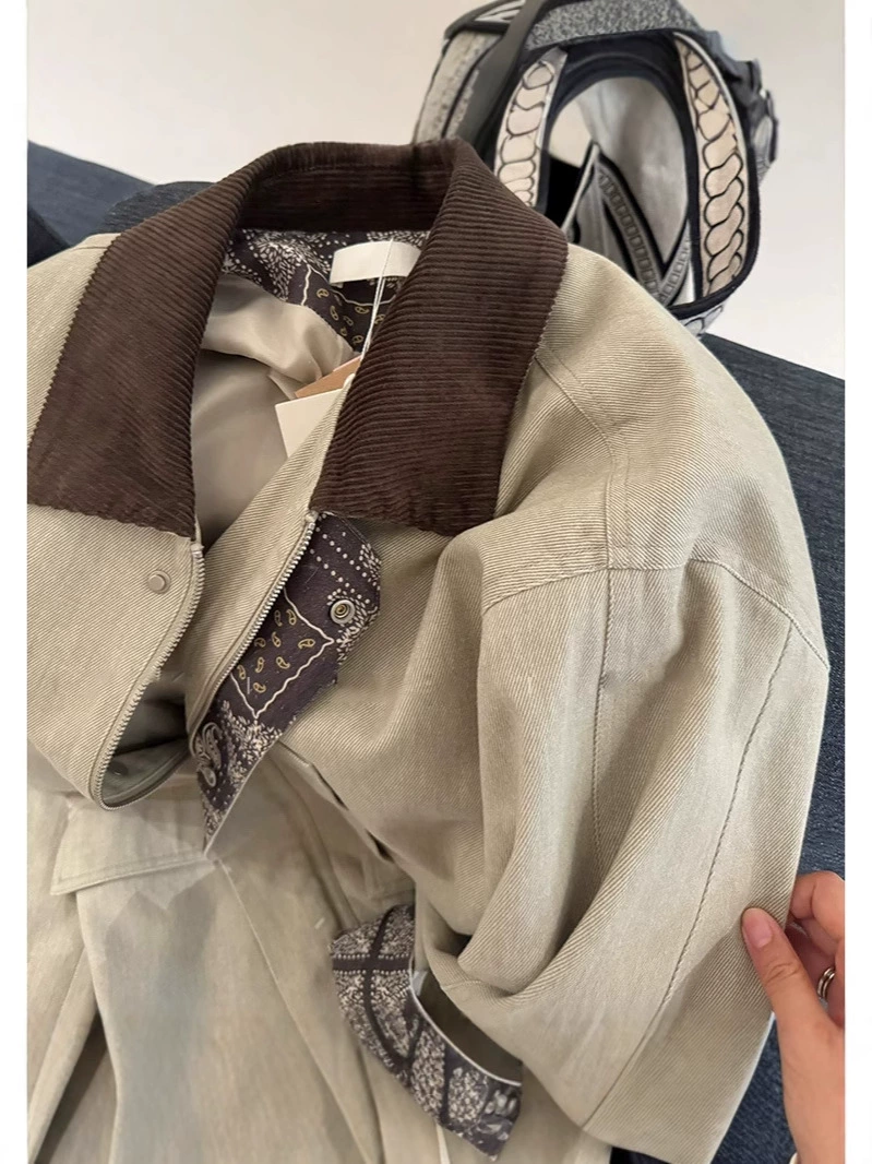 Осенняя trench coat, ретро длинная куртка для отдыха, до середины икр