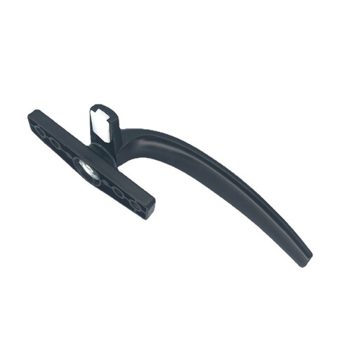Factory direct delivery seven-character handle solid aluminum alloy material window round handle flat foot model 50 flat open window one piece dropshipping