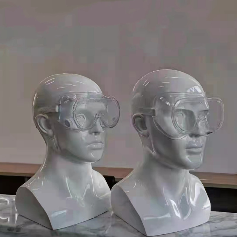 厂家供应头戴式海绵防护面罩防雾面罩防飞沫防油烟防喷溅透明面罩